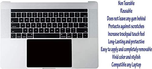(2 броя) Защитна подплата за тракпад Ecomaholics Premium за лаптоп MSI WE76 11UM 17.3-инчов, Черен Мат Панел на тъчпада,