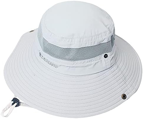Солнцезащитная шапка за мъже/Жени, Риболовна шапка с широка периферия, Защищающая от Виолетови, Мъжки Водоустойчив Панама Safari Boonie за Туризъм, Градина, Плажа
