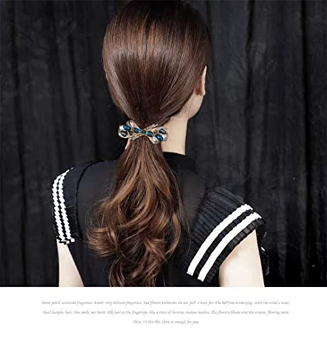 XJJZS Голяма шнола за коса, кристален карта, шнола за коса за възрастни, аксесоари за коса, пружинен скоба, скоба, странично оттичане, фланец (Цвят: E, размер: 1)