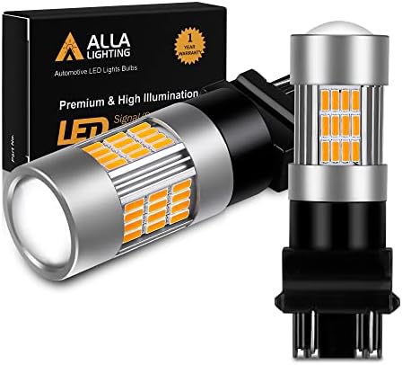 Alla Lighting Супер Ярък Танкетка T25 3156 3157 led Кехлибар и Жълти Насоки на завоя 3457 4157 3457NA 4157NA 5702NAK