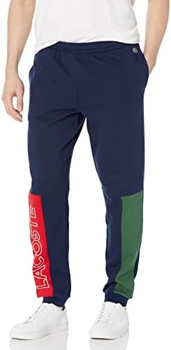 Мъжки спортни панталони за джогинг с цветни блокчета Lacoste