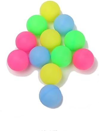 12 БР. Топки за Пинг-Понг, 5 см Розови Пластмасови Топки за Пинг-Понг, Оцветени Топки за Тенис на маса за Игра на Пинг-Понг,