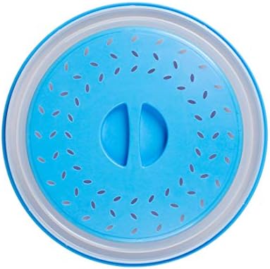 Капак за микровълнова печки от Annaklin, Предотвратява Пръскане на храна, Сгъваема капак за микровълнова печка, Окачена, Не съдържа BPA и нетоксична, 10,5 см, тъмно-синьо