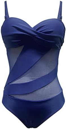 Бански костюм за Жени, едно Парче, Свободно Намаляване, С Пълно Покритие, Без Ръкави, С Цветен Модел, 2023, За Лятната