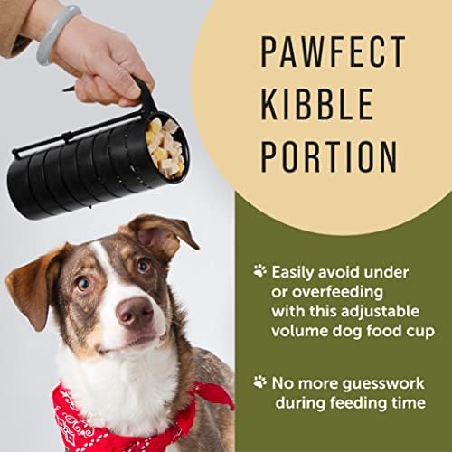 [1 опаковка] Мерителна чашка за точни порции, храна за кучета – Мерителна чашка за храна за домашни любимци, за хранене на вашето куче е лесно нещо – Лъжичка за храни