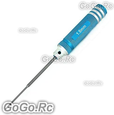 GoGoRc RC Hobby Tool Отвертка с шестоъгълни глави 1,5 от Плътна стомана - Синьо (F016-BU).