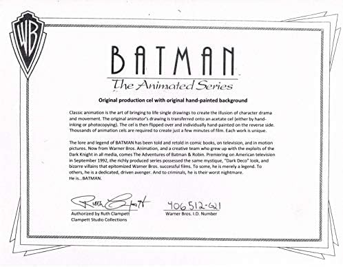 Анимационни серии Батман Производство Cel И оригинален фон Warner Brothers 1992 До капитана-настройка на bbb