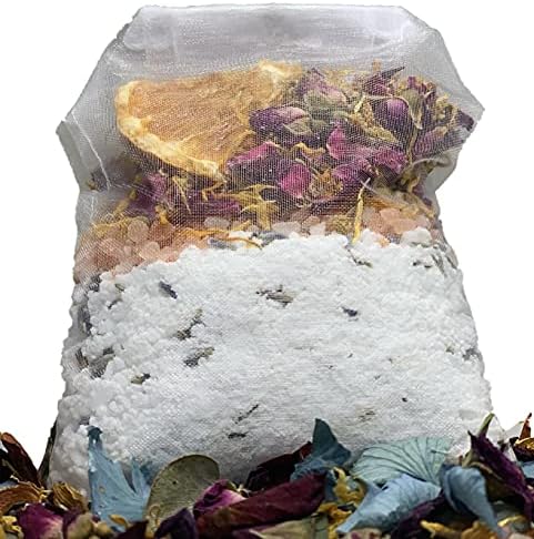 Чай за вана Натурални и Органични цветя със Сол за вана - Билкова напитка ръчен труд за релаксация и облекчаване на мускулите!