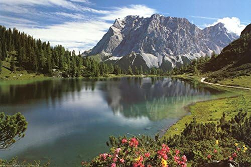 Студио B Ламиниран Плакат Seebensee Mountain Lake 24x36