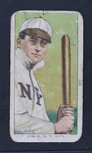 1909 T206 БИТА Майк Донлина Ню Йорк Джайентс (Бейзболна картичка) (С бухалка) ЛОШ Джайентс