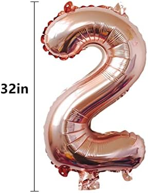 Брой 25 Балони 32-инчов Цифров Балон Азбука 25 Балони на Рожден Ден на Фигура 25 Хелий балон, Големи балони за Парти