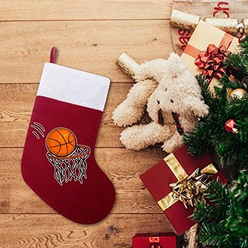 Честит Коледен Баскетболен Отглеждане На Коледни Чорапи Калъф За Дома Семеен Коледен Декор