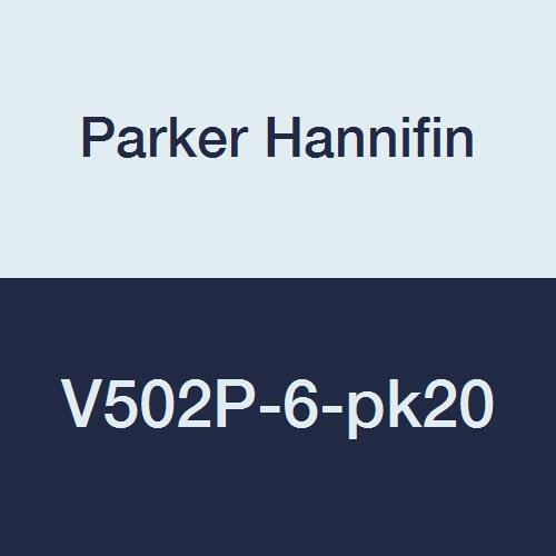 Промишлен сферичен кран Parker Hannifin V502P-6-pk20, уплътнение от PTFE, за Монтиране на панел, 600 паунда на квадратен