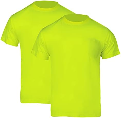 Мъжки тениски повишена видимост Sicalobo, 2 опаковки, Леки Мъжки Ризи с къси ръкави и джобове, да се Чувствате по цвят