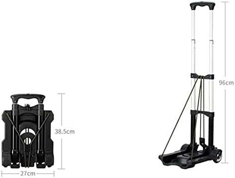 Количка за пазаруване и багаж от алуминиева сплав EYHLKM с ремарке-количка, да се Откажете за ръчно носене на покупките и хранителни стоки