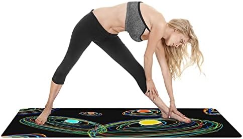Килимче за йога YFBHWYF – Мат премиум-клас с дебелина 2 мм, с високоефективни изземване, сверхплотной амортизация за подкрепа и стабилност в йога, пилатесе, фитнес зала