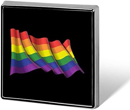 Gay Pride който да се вее Флаг Копчета и Игли за Раницата Квадратен Икона Игли Скъпа Брошка Игла за Вечерни Бижута