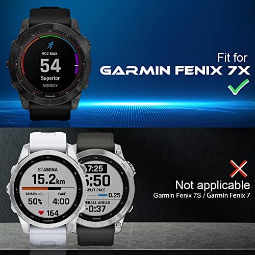 (Преработена версия) Orzero 3 Pack е Съвместим с Garmin Fenix 7X51 мм (не за Fenix 7, Fenix 7S) Защитно фолио за екрана умни часовници, изработени от закалено стъкло 2.5 D с дуговыми ръбове 9