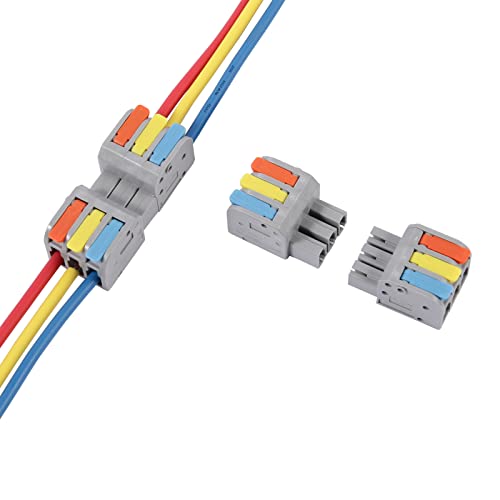8 Броя Сменяеми Конектори за кабели AWG 24-12, които Предпазват ръката си 4-Проводниковые Нажимные Рычажные Конектори