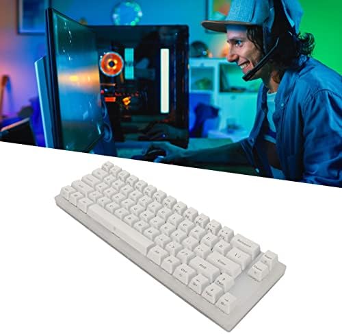 Механична клавиатура Naroote с RGB подсветка, Високоскоростен Ръчна Детска Клавиатура с възможност за гореща замяна за
