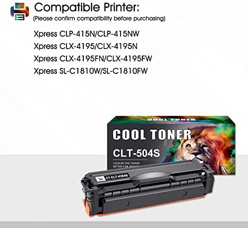 Cool Toner Съвместима тонер касета за Samsung CLT-K504S CLT-504S за Samsung Xpress C1860FW C1810W SL-C1860FW SL-C1810W