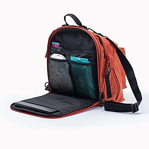 Дизайнерска чанта за бебешки пелени One Duo, класически найлон, голям, червен глинеста почва