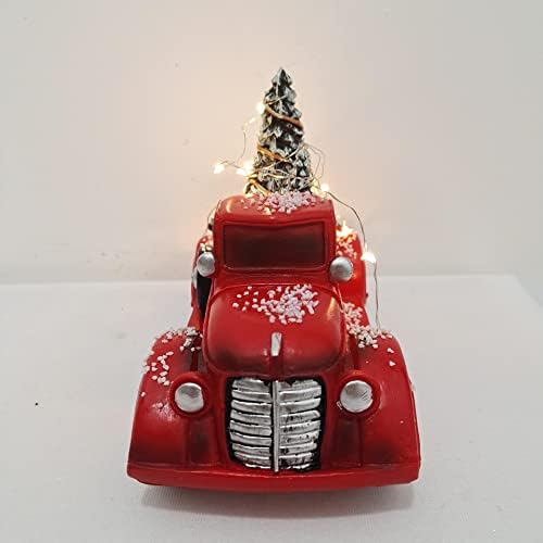 червен Камион Коледни централните елементи: Коледна Елха Led Светлини Коледна Украса, Коледна Елха Украса Камион за Дома,