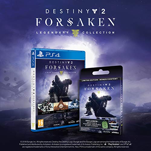 Destiny 2: The Forsaken Legendary Collection Ограничено издание с бонус цифрово съдържание + Колекционерски предмети (специално за .co.uk ) (PS4)