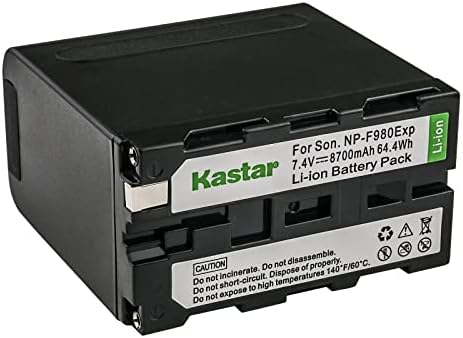 Двойно-бързо зарядно устройство Kastar NP-F980EXP CH04, съвместимо с вграден монитор Elvid FieldVision 4KV2 SkyVision