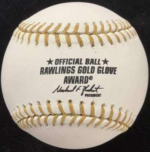 Бил Мазероски Подписа Бейзболни ръкавици с Автограф от Rawlings С Логото на JSA 8x Gold Ръкавица - Ръкавици MLB С Автограф