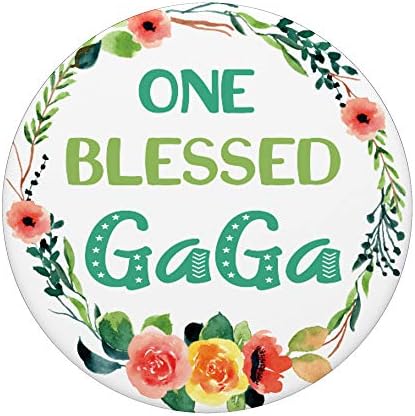 One Blessed GaGa Баба или мама Цветен Венец PopSockets PopGrip: Замяна дръжка за телефони и таблети