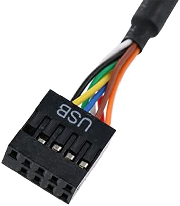 Lovelysp 20pin-9pin Кабел за преобразуване на USB3.0 2.0 Кабел за дънната платка с 20-9 контакти USB 3.0 с 20-контакт