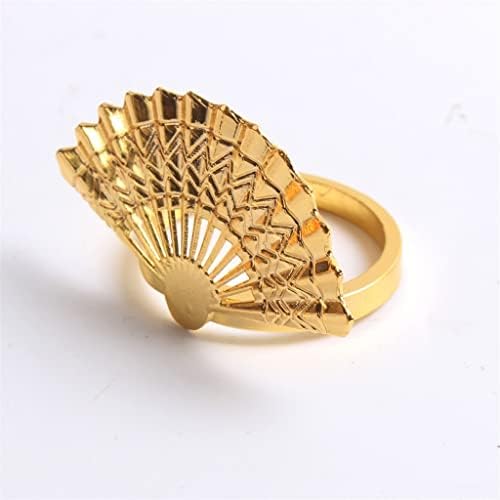 N/A 12 бр. Пръстени за салфетки от китайския сплав, пръстени за салфетки, катарами за салфетки (Цвят: златен размер: