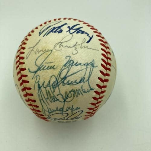 1977 Отбор на Шампионите от Националната лига на Лос Анджелис Доджърс Подписа договор с JSA COA по бейзбол - Бейзболни топки с автографи
