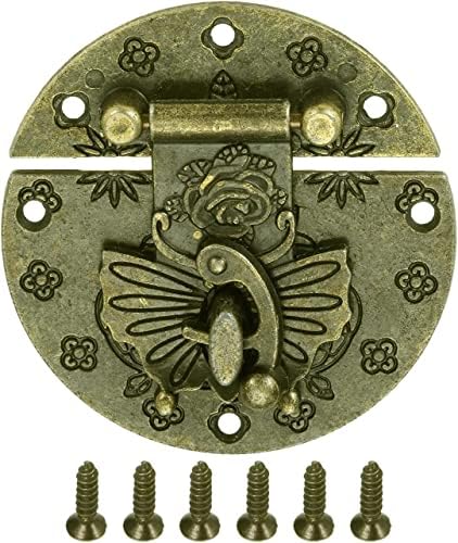 РАКУТНЫЕ Панти, 58 мм Старомоден Обтегач Сплав Дървени Кутии За Бижута Ключалката Ключалката за Заключване на Винарската
