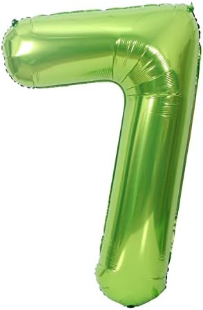 балон от фолио с зелен номер 40 инча за Рожден Ден, Сватба, Празници, за да проверите за Партита (7)