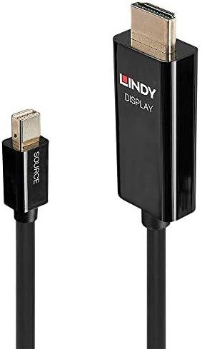 Кабел LINDY 2m Active Mini DisplayPort-HDMI