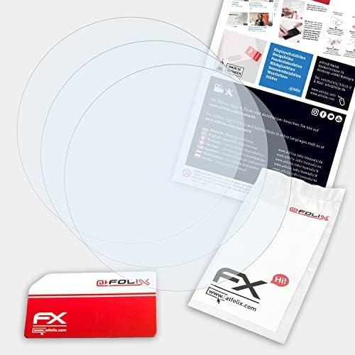 Защитно фолио atFoliX, съвместима със защитно фолио Garmin Quatix Screen Protector, Сверхчистая защитно фолио FX (3X)