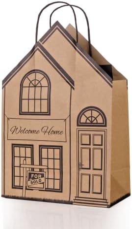 Добре дошли у дома, комплект от 10 подарък пакет във формата на къща
