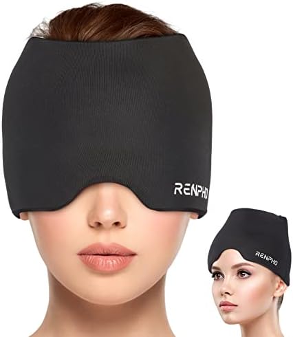 Капачка за облекчаване на Мигрена RENPHO, Лед Обвивка на главата, Капачката за облекчаване на главоболие с Гореща или