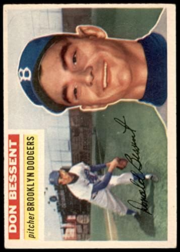1956 Topps 184 Дон Бессент Бруклин Доджърс (Бейзбол карта), БИВШ играч на Доджърс