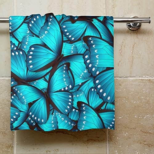 Кърпи за ръце Blue Monarch Butterfly От Микрофибър За Ръце Супер Впитывающее Бързосъхнеща Кърпа Гъба