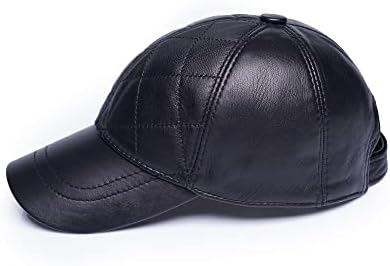 Луксозна бейзболна шапка от естествена агнешка кожа - Елегантност ръчно изработени, Брилянт дизайн