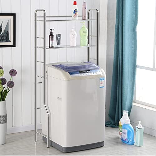 Рамки за съхранение на перални машини BKGDO, Подова Поставка над Тоалетна, Многофункционална Многопластова Полк за миене
