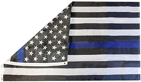 Американски Едро Супермаркет Паметник САЩ Тънка Синя Линия Полицията 150D Тъкани Поли Найлон 4x6 4 'x6' Флаг Банер