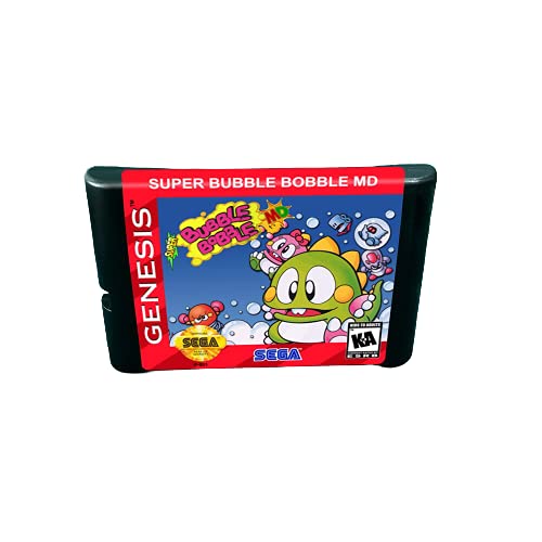 Игри касета Aditi Super Bubble Bobble MD - 16 бита MD конзола За MegaDrive Genesis (калъф за САЩ и ЕС)