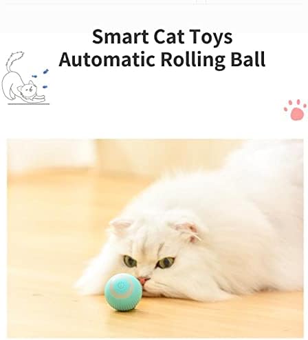 Интерактивни Играчки за домашни Любимци OALLK Smart Automatic Ролинг Котка Топка Беззвучная Износостойкая Играчка за