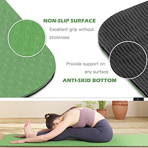 UMINEUX Много широк килимче за йога за жени и мъже, 72 x 32 x 1/4, в екологично Чист нескользящий килимче за йога от