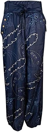 YUHAOTIN/дънкови къси панталони за жени, дънкови Широки Дамски Панталони в стил Бохо с висока талия, широки Панталони
