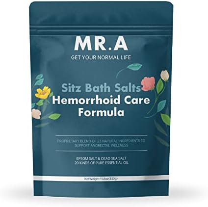 Сидячая вана от Хемороиди, 23 Съставка премиум-клас, Подобрена Формула за лечение на хемороиди, Английска Сол, Сол от
